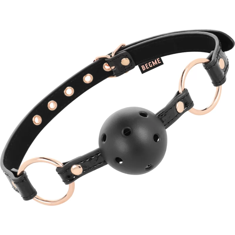 Ball Gag Begme Black Edition Vegan In Pelle