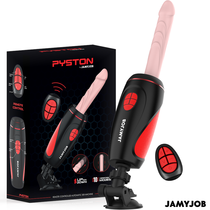 Pyston Base Masturbatore Automatico Con Dildo Telecomando - Jamyjob