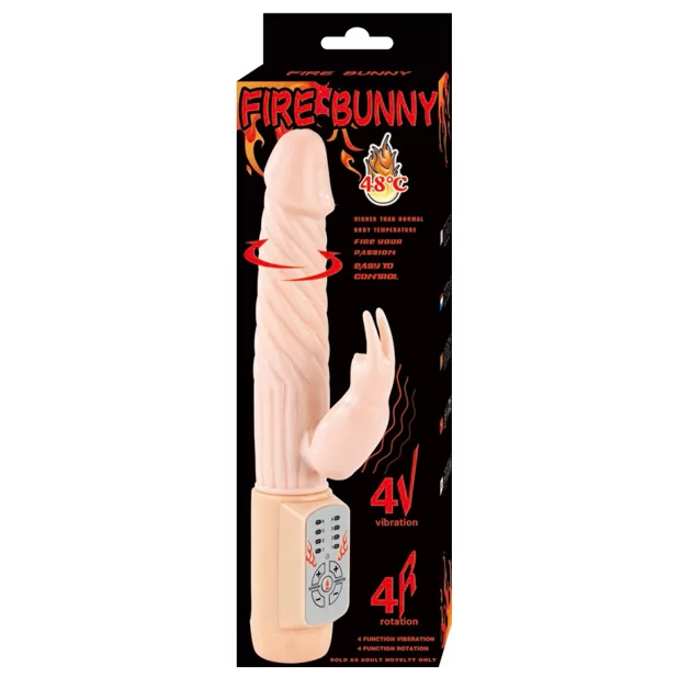 Vibratore Rabbit Baile Rotations Riscaldante con Testa Rotante rosa