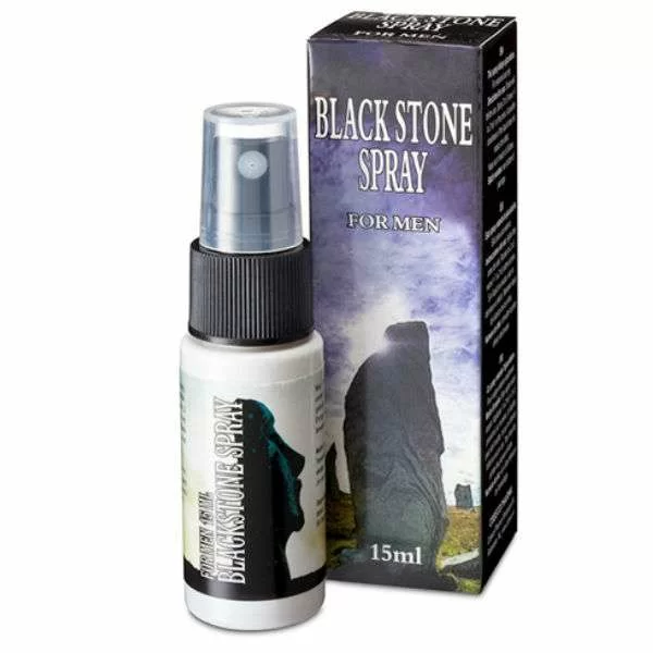 Spray Ritardante Sessuale Black Stone per Uomo 15 ml